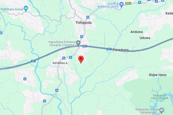 Map of Thihagoda